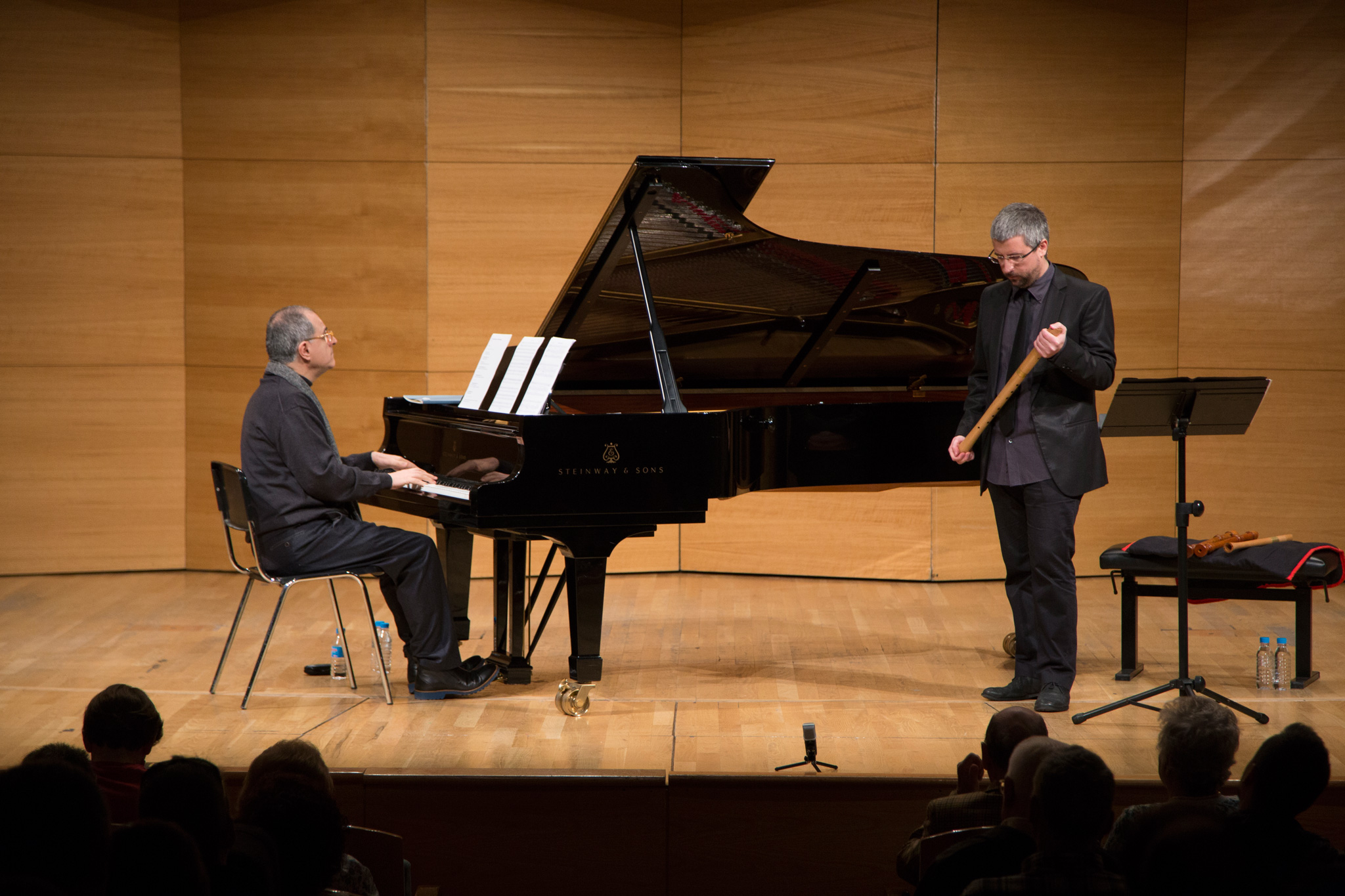 Enrico Pieranunzi and Vicente Parrilla duo. Concert in Sevilla, March 15, 2015. Photo courtesy of FeMAS and Javier Sierra